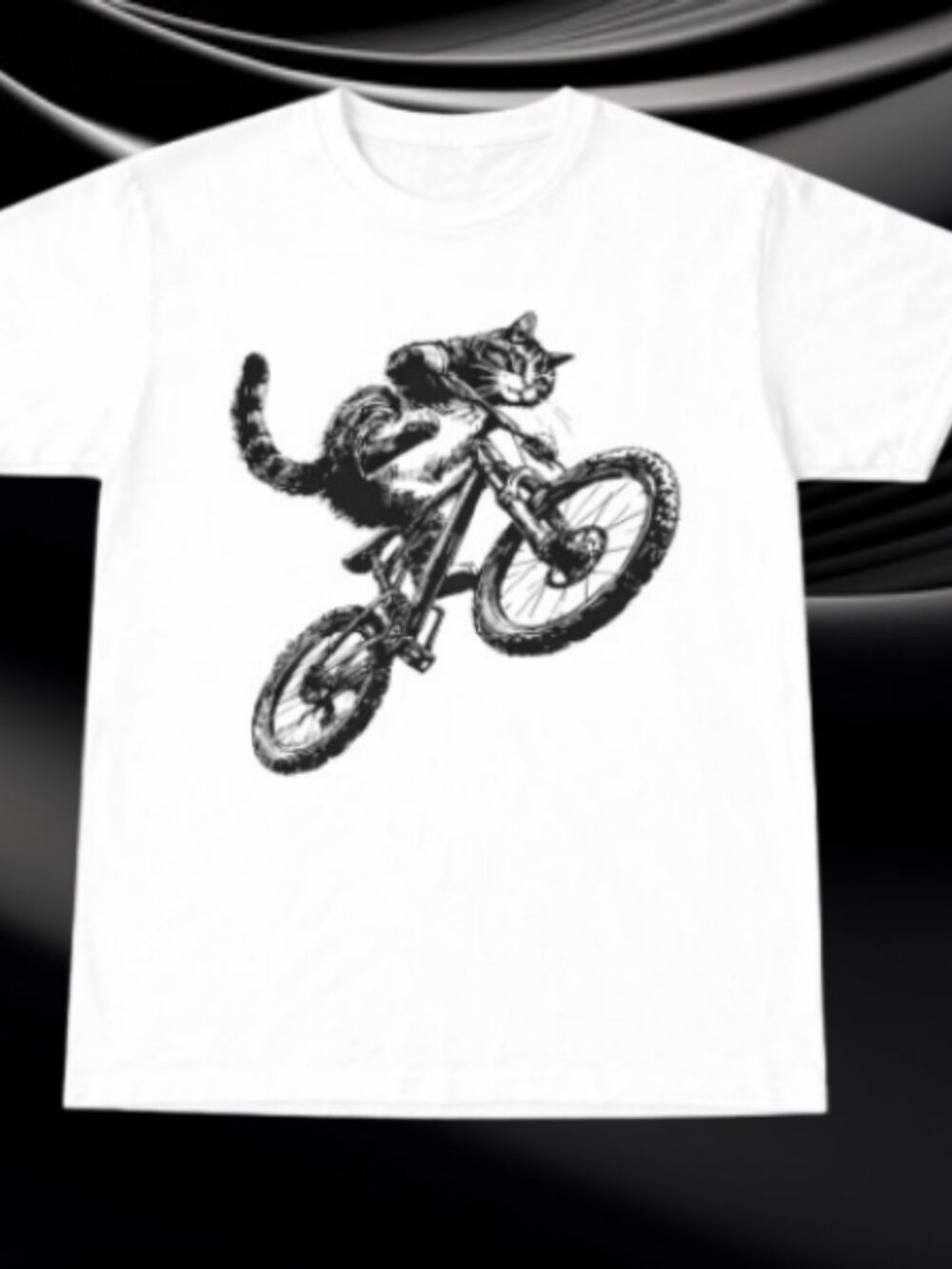 Cat Riding Bicycle Shirt